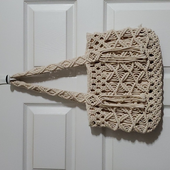 a.n.a. Crochet Satchel - Picture 1 of 14